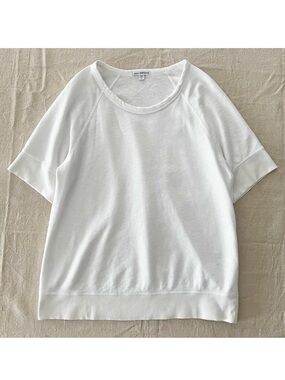 James Perse Short Sleeve Raglan Pullover Shirt in White Size 3 (M/L)